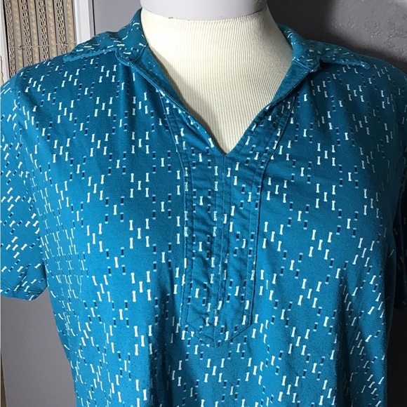 Riders By Lee Women’s Top Size 2X Color Blue/White Short Sleeve 100% Cotton. - Picture 7 of 12